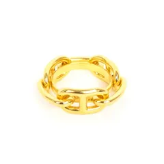 【HERMES】エルメス スカーフリング シェーヌダンクル ゴールドカラー レディース アクセサリー 装飾品 【中古】 USED-AB 【9356】 質屋かんてい局仙台卸町店