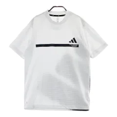 サイズ：M ADIDAS GOLF アディダスゴルフ  モックネック 半袖Tシャツ  ホワイト系 [240101306730]# ゴルフウェア メンズ ストスト