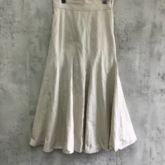 MAJESTIC LEGON  マジェスティックレゴン　レースアップロングフレアスカート　レディース　ベージュ　Mサイズ