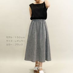ノースリウエスト切替えワンピース【小柄女性向け】（品番：11-8003-1）