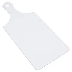 Chef Craft 20965 1-Piece Paddle Shaped Plastic Cutting Board White 5 by 12 Inches by Chef Craft