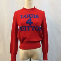 Louis Vuitton　ルイヴィトン　LV　2023SS　Louis 4 Vuitton　ニットプルオーバー　モールロゴ　クルーネック　丸首　袖リブ　裾リブ　ニット　セーター　トップス
