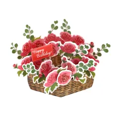 【ネコポスゆうパケット】 ポップアップミニバースデーカード ローズ 135665 APJ/アートプリントジャパン ミニサイズの為単品での郵送不可 Birthday Card グリーティングカード お誕生お祝い