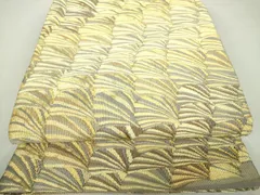 平和屋着物●ひなや工房　くむ・あむ・おる　伊豆蔵明彦　太鼓柄袋帯　変わり間道　金糸　正絹　逸品　DAAU5912ps