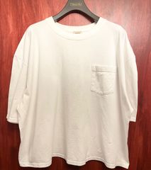 MADE IN USA製 Goodwear ポケット付きビッグシルエットTシャツ ホワイト Fサイズ
