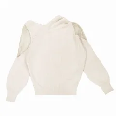 スナイデル SNIDEL アシメレースコンビニット プルオーバー セーター 長袖 トップス SWNT211194 one アイボリー ur211 【中古】