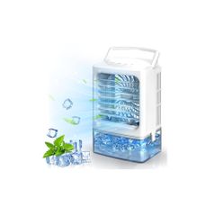 冷風機 冷風扇 【2025革新 -16℃瞬間冷却・6の冷風モード】 卓上冷風機 小型 ポータブル水冷エアコン 冷風扇風機 大風量 冷感UP 超音波霧化