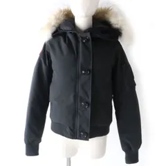 美品☆正規品 CANADA GOOSE カナダグース 7967JL LABRADOR BOMBER ラブラドールボンバー ファー・フード付 ZIP ダウンジャケット 黒 S/Pのサムネイル
