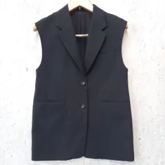 GU ジーユー オーバーサイズ テーラード ベスト ジレ ブラック Mサイズ ◎_〇□.