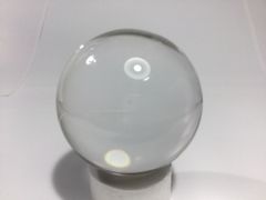 41.3mm：天然石水晶玉・白水晶球（Crystal Ball）：品質評価＝高品質AA：商品管理No,8405：パワーストーン「守護石・開運」置物に最適