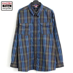 00s THENORTHFACE チェック柄 長袖シャツ メンズ 表記XLサイズ