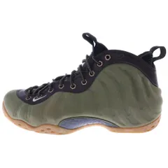 NIKE (ナイキ) AIR FOAMPOSITE ONE PRM OLIVE エア フォームポジット ワン プレミアム オリーブ ハイカットスニーカー カーキ US9.5/27.5cm 575420-200