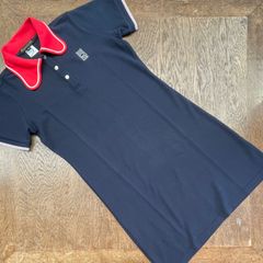 BEAGLE COLLAR POLO DRESS   NAVY