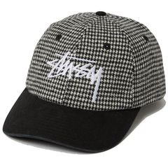 ステューシー キャップ 帽子 Stock Houndstooth Low Pro Cap メンズ・ レディース 男女兼用