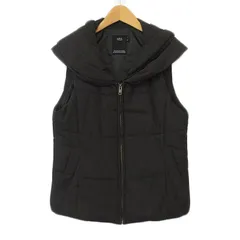 アズールバイマウジー AZUL by moussy ジャケット ベスト 中綿 ダブルカラー M 黒 ブラック