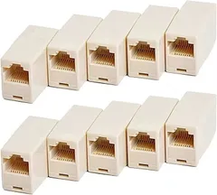 heizi LANケーブル 中継コネクタ RJ45 継ぎ足し 接続 端子 メス 延長 アダプタ CAT5 CAT6( 50個セット)