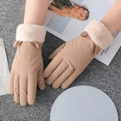 ☆ Cタイプ×ブラウン ☆ 手袋 かわいい もこもこ 3タイプ sglovesfb01x 手袋 レディース ふわふわ かわいい おしゃれ 暖かい グローブ 防寒 裏起毛 もこもこ ボア 防風 保温 ５本指 厚手 冬 冬用 大人 あったか きれいめ 指あり