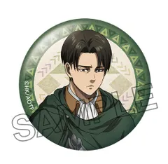 進撃の巨人 The Final Season 描き下ろし缶バッジ リヴァイ 新品 未開封品 正規品 【ペンギンパレード】