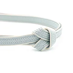 帯締め 三分紐 正絹 翠嵐工房 紅梅組 水色 日本製 新品 未使用 お洒落着 カジュアル 可愛い 大人可愛 No.10-5855