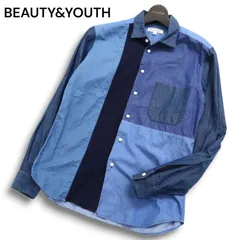 BEAUTY&YOUTH ユナイテッドアローズ 通年 切替★ パネル クレイジーパターン 長袖 シャツ Sz.S メンズ