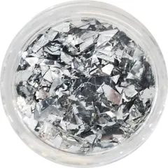 乱切りホログラム　箔　ラフカット シルバー PC19　プリンセスジュエリー GSH ガラスフレンチに適しています