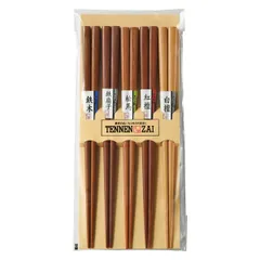 箸 23cm 5膳入り 客用箸 天然木 木製 （ お箸 はし 男女兼用 和食器 木目 おはし 大人 女性 男性 鉄木 鉄扇子 松馬 紅檀 白檀 5本セット ）