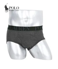 バラ売り ラルフローレン ブリーフ メンズ 1枚 前開き 下着 polo ralph lauren prl s m l xl チャコールグレー【メール便】正規品 新品 男性 518454のサムネイル