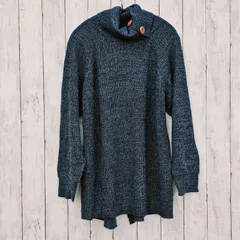 【 CAFii 】カフィ タートルネックボタンニット 4L