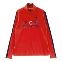 サイズ：S LE COQ GOLF ルコックゴルフ  モックネック 長袖Tシャツ  レッド系 [240101380579]# ゴルフウェア レディース ストスト