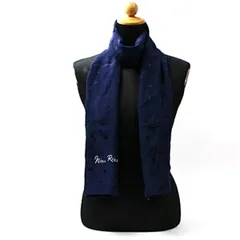 ニナリッチ シルク 長方形スカーフ ネイビー 中古 Aランク Nina