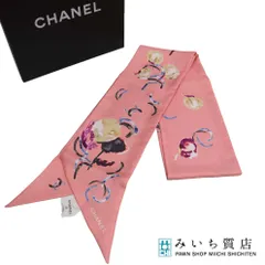 m*o様 【美品】【一カ所ツレあり】CHANEL バンダナ　リボン　ツイリー　ヘ m*o様 【美品】【一カ所ツレあり】CHANEL バンダナ リボン