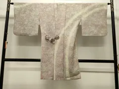 平和屋着物＃道中着　総絞り　吉祥文　ロング丈　正絹　逸品　CAAW4935dy