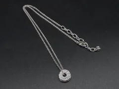 ■美品■ NINA RICCI ニナリッチ ラインストーン ネックレス ペンダント アクセサリー レディース シルバー系 DH7096