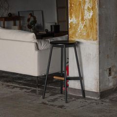キッチンスツール BK H630 ハイスツール 63cm ブラック - メルカリ