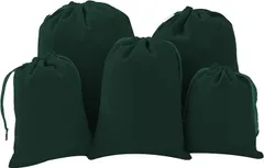 Lack labo 巾着袋 無地 小物専用 シンプル 旅行 子供 大人 アクセサリー ジュエリー 収納 S M サイズ 給食袋 入園準備 小学校 洗濯可能 ベルベット 柔らかい(グリーン)