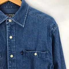 POLO JEANS CO. RALPH LAUREN  胸ポケット　星条旗タブ　デニムシャツ　サイズS　06080605　01