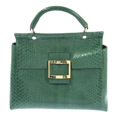 ロジェヴィヴィエ パイソン カーフ フラップ 2WAYハンドバッグ/RBWAMAA02L0J0JT812/グリーン/Roger Vivier【オールシーズン】【♀】【A】【レディース】★■521111【中古】のサムネイル