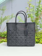 ぽんぽん　新品 大人気オアハカ産 メルカドバッグ ブラック Sサイズ ぽんぽん様専用 新品 大人気オアハカ産 メルカドバッグ ブラック S