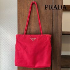 プラダ　PRADA　テスート　ショルダートートバック　肩掛け　レッド