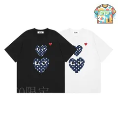 【今日特価】PLAY COMME des GARCONS 青ポイント双心迷彩 T