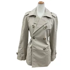 186005 ★美品★ COACH コーチ トレンチコート ベージュ（裏地ブラウン総柄）Sサイズ