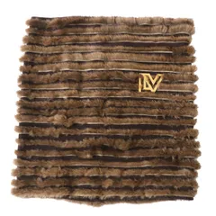 ルイヴィトン　ネックウォーマー　ブラウン　ファー　スヌード　ミンク M74728 2026年最新】LOUIS VUITTON レディース ネックウォーマー・スヌードの
