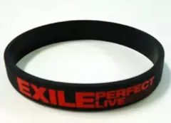 【中古】アクセサリー(非金属)(男性) EXILE PERFECT ゴムブレス(ブラック) 「EXILE LIVE TOUR “EXILE PERFECT LIVE 2008”」