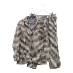 45R (フォーティーファイブ アール) ギンガムチェック リネン 3Bセットアップテーラード ジャケット ネイビー/ホワイト 402-1010