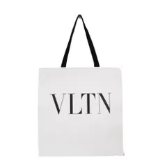 ヴァレンティノ・ガラヴァーニ(Valentino Garavani) VLTN ショッパー型 レディース,メンズ レザー トートバッグ ブラック,ホワイトのサムネイル