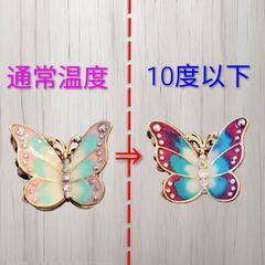 レジン 蝶々のポニーフック（温度変化なし） - メルカリ