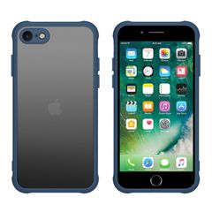 【特価】iphone se ケース iphone se3/se2 ケース スマホカバー 耐衝撃 指紋防止 滑り止め マット半透明 黄ばみなし レンズ保護 米軍MIL規格アイフォンse2 se3 7 8 用カバー 4.7インチ PinLiSheng (ネイビー