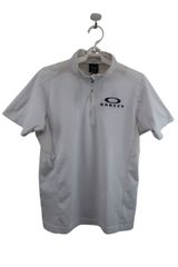 OAKLEY(オークリー) ハーフジップシャツ 白 メンズ M ゴルフ用品 2504-0727 中古