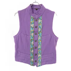 COMME des GARCONS HOMME PLUS コム デギャルソンオムプリュス 2007AW My May ポリエステル縮絨ドット ビジュー装飾ベスト セットアップ PT-V009 PT-P019 パープル ベストM パンツSのサムネイル