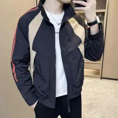 種類6：3XL/B：緑 メンズ ファッション 服 男性用 オシャレ シンプル 大人 かっこいい 大きいサイズ ストリート 紳士服 秋 コート カラー ブロック スタカラー ジャケット 春 スリムフィット トップス 